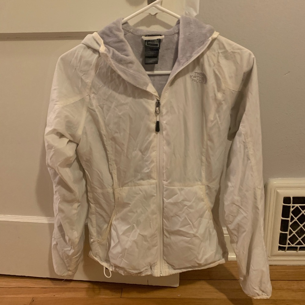 White north face jacket